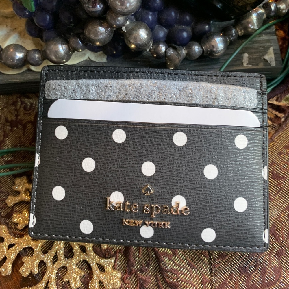 RARE🔥Authentic KATE SPADE Saffiano leather Minnie Mouse Disney card case - Picture 4 of 8